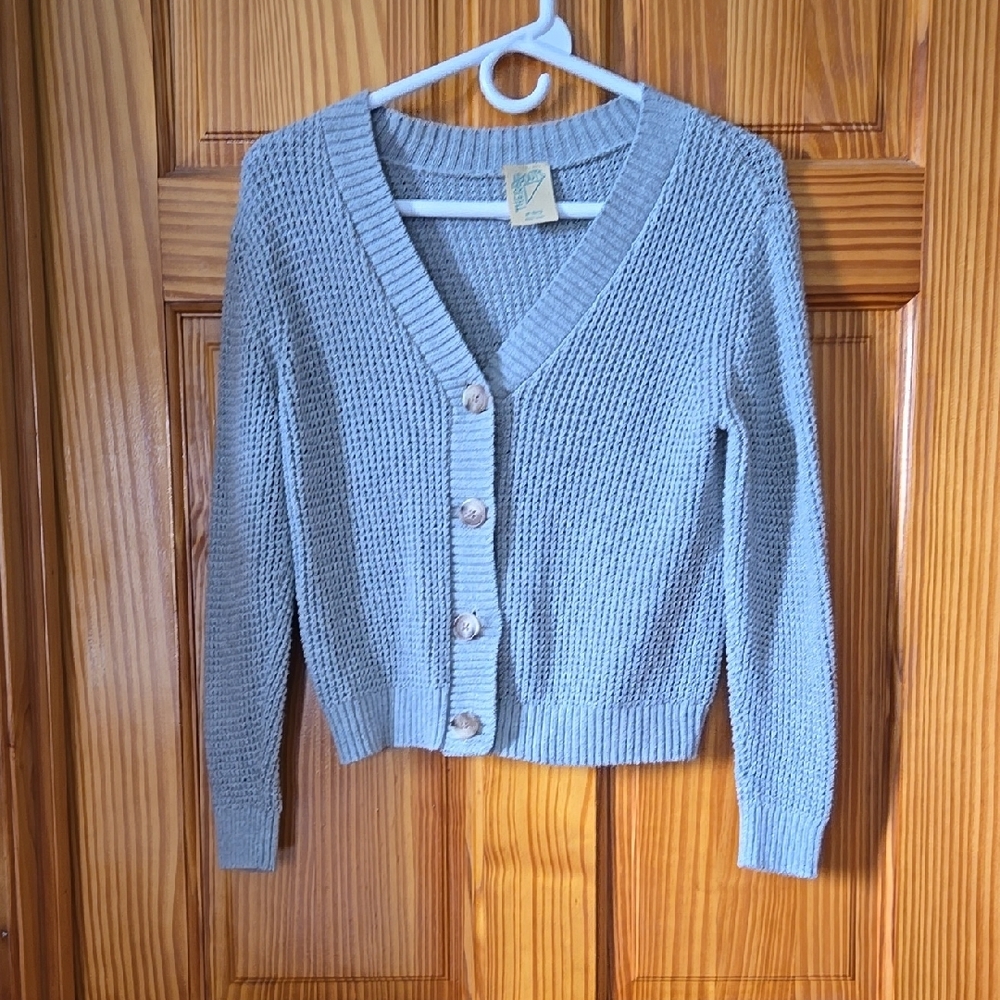Women's Blue Cardigan Sweater